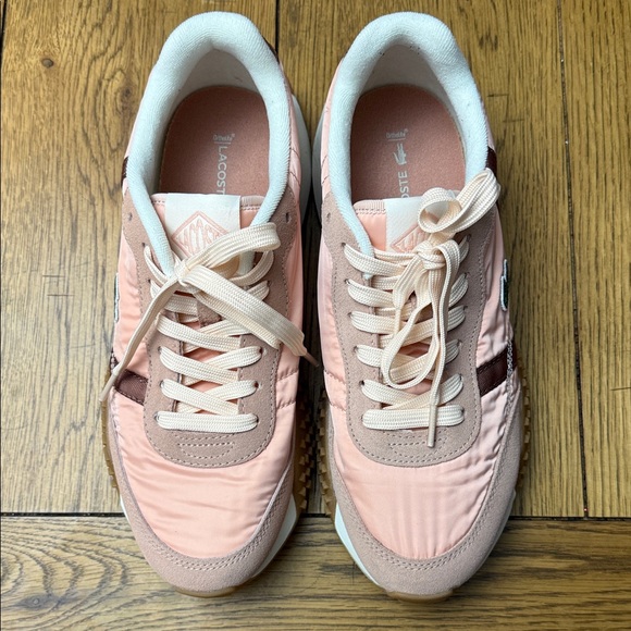 Lacoste Women's Blush and Brown Sneakers - Picture 5 of 7
